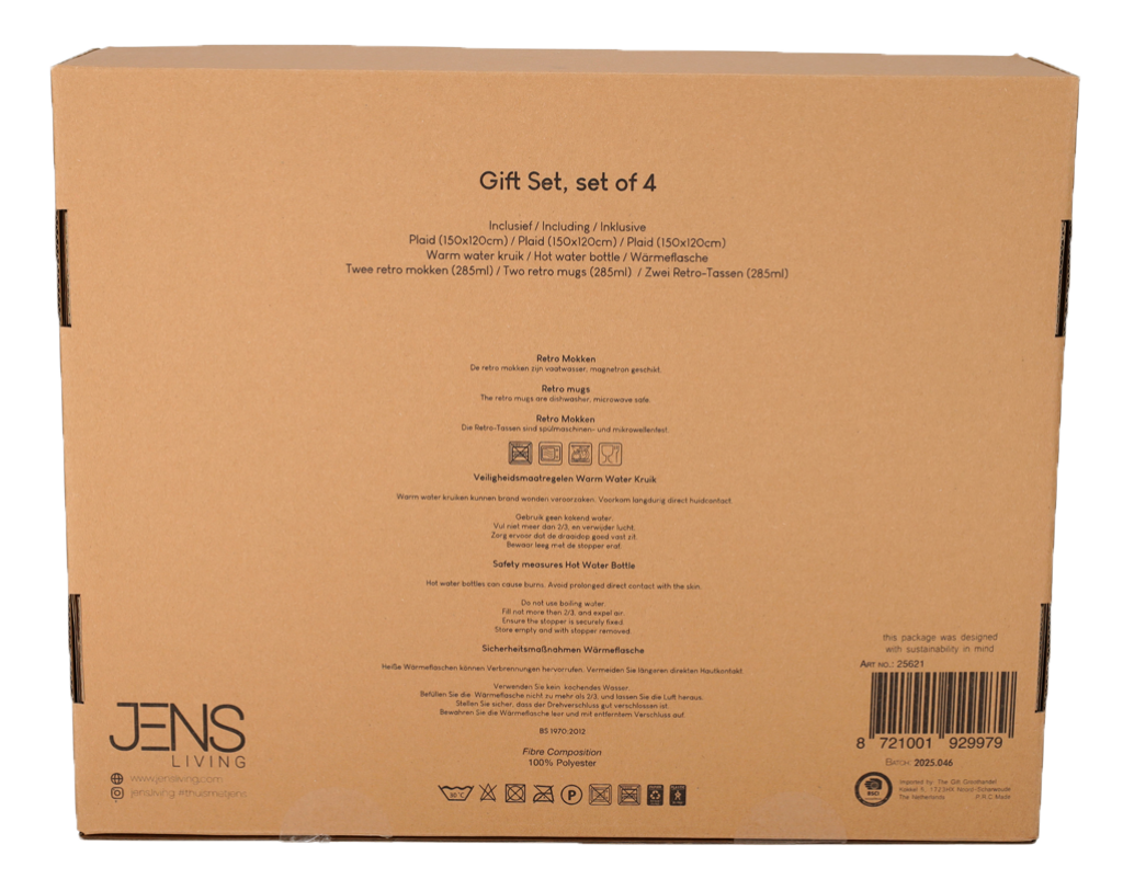 Jens Living Cozy Geschenkset Zwart