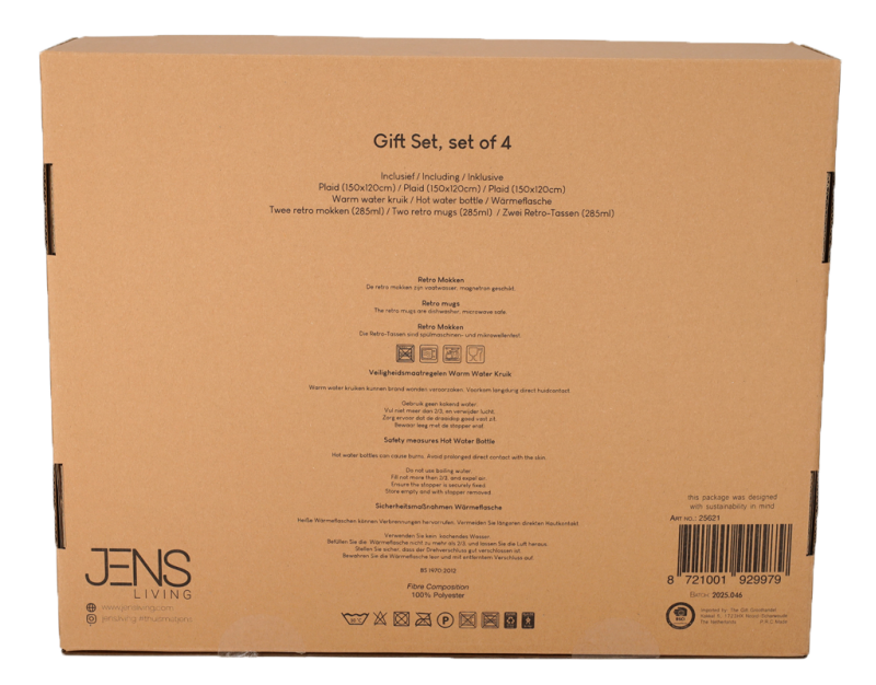 Jens Living Cozy Geschenkset Zwart