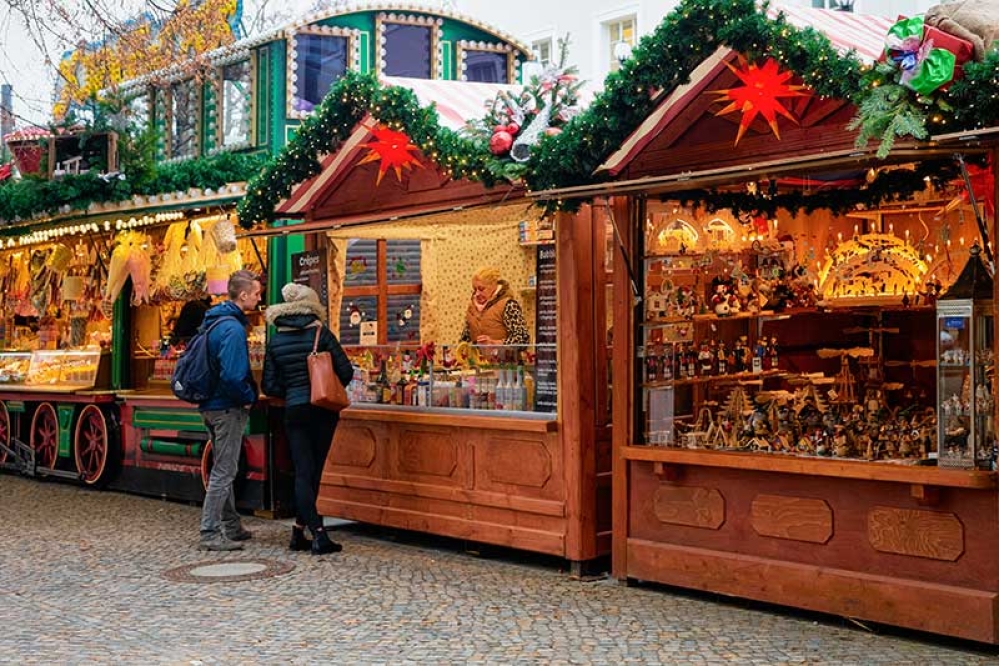 Sfeervolle kerstmarkt